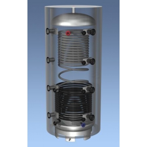 Hajdu PT500CF ErP puffertartály, HMV ellátásra is alkalmas, 2 hőcserélős - 500 literes